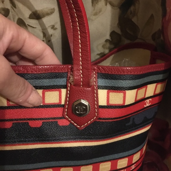 🔥CHANEL Limited Edition Graphic Art CC Monogram Bag multicolor Rare! - Picture 6 of 14